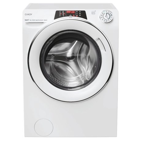 Masina de spalat rufe Candy Rapido RO14146DWMCT/1-S 14 kg 1400 RPM, Clasa A, Wi-Fi, Bluetooth, Motor Inverter, Quick & Clean, Steam, Alb